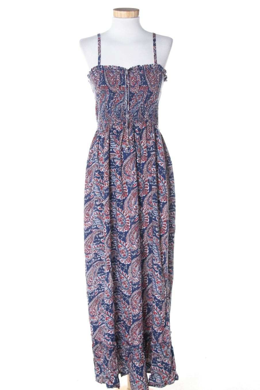 Robe Cocktail Rouge En Mousseline Basic Collection - Taille 40/42 (L) - Occasion Parfait état